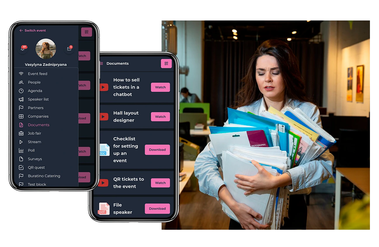 AppForEvent — Materials access
